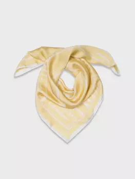 Шелковистый платок с дизайнерским принтом (70*70)