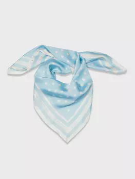 Шелковистый платок с дизайнерским принтом (70*70)