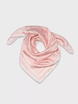 Шелковистый платок с дизайнерским принтом (70*70)