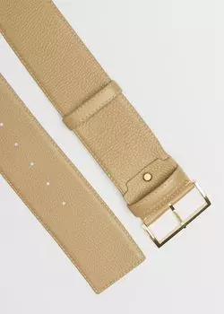 Широкий ремень из зернистой кожи (100)