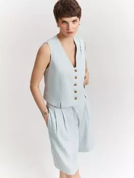 Шорты-бермуды со льном XL(50)