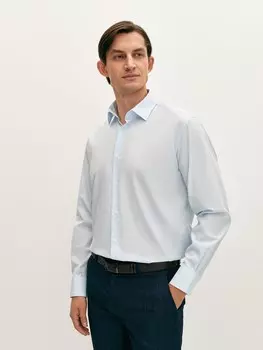 Сорочка из хлопка голубая S(48)