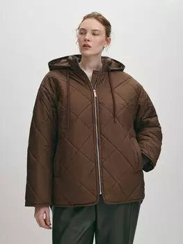 Куртка демисезонная стеганая на молнии с капюшоном M(46)