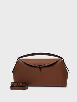 Сумка с откидным клапаном коричневая (35*12*18)