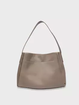 Сумка серо-бежевого цвета (30*12*24)