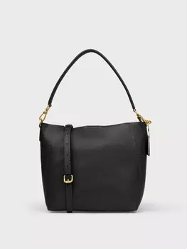 Сумка-хобо из натуральной кожи (25*13*23cm)