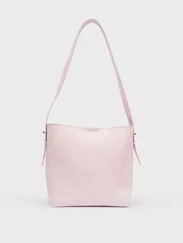 Сумка из кожи светло-розовая (25*10*27)