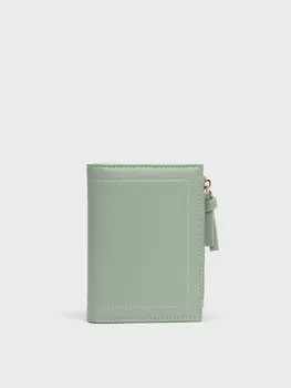 Светло-зеленый кошелек-портмоне (13*1.5*10)