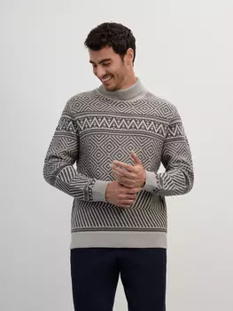 Вязаный свитер на основе мягкой овечьей шерсти XL(54)