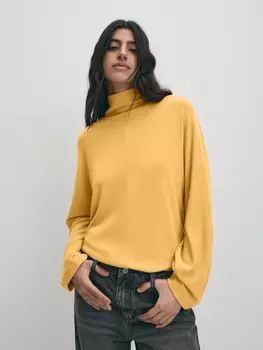 Однотонный джемпер с мягкой стойкой XS(42)