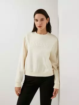 Свитшот с фактурным принтом S(44)