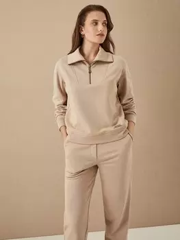 Свитшот с воротником на молнии S(44)