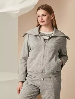 Толстовка трикотажная на молнии XL(50)