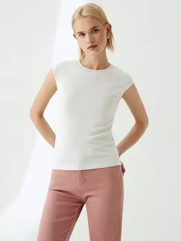 Топ белый без рукавов ELIS