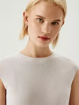 Топ без рукавов лиловый S(44)