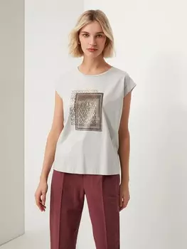 Топ хлопковый светлый S(44)