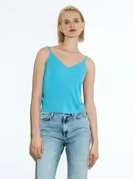 Топ ярко-голубого цвета XS(42)