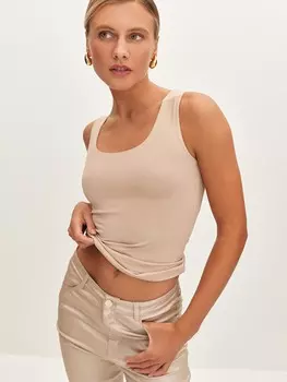 Топ с круглым вырезом XS(42)