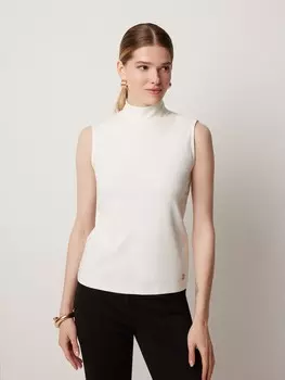 Топ с воротником-стойкой XS(42)