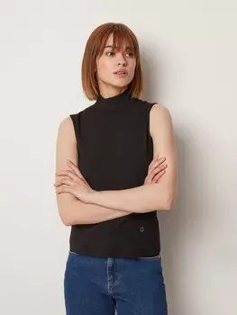 Топ с воротником-стойкой S(44)