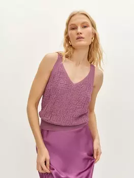 Топ с жаккардовым переплетением XS(42)