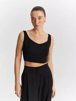 Топ укороченный из вискозы XS(42)