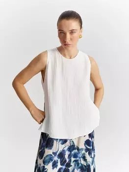 Топ вискозный с разрезами XS(42)