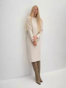 Трикотажная юбка с высоким разрезом XS(42)