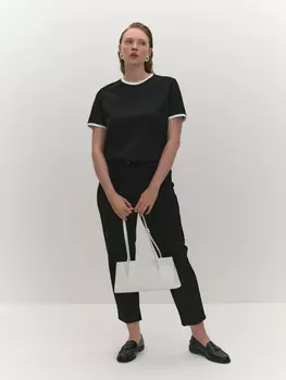 Трикотажные брюки прилегающего кроя M(46)