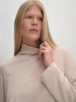 Однотонный джемпер с мягкой стойкой XS(42)