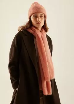 Трикотажный палантин гладкой вязки (180*70)