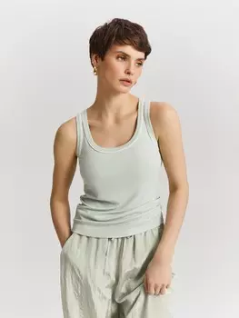 Трикотажный топ XS(42)