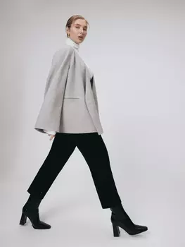 Труакар из шерстяной ткани на полной подкладке M(46)