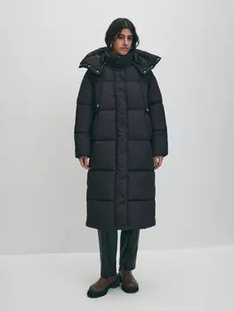 Удлиненный пуховик с капюшоном ELIS