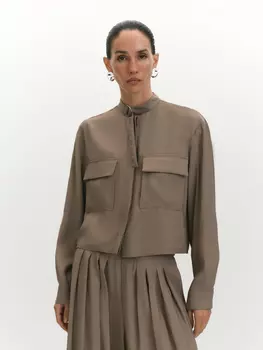 Укороченная блуза из вискозного модала XS(42)