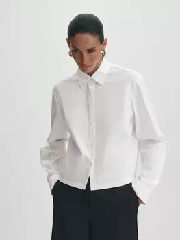 Укороченная блуза оверсайз рубашечного кроя XS(42)