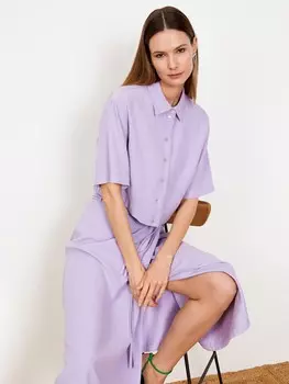 Укороченная рубашка из вискозы S(44)