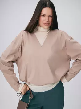 Укороченный свитшот с V-вырезом M(46)