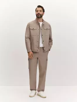 Ветровка из эластичного хлопка с накладными карманами XXL(56)