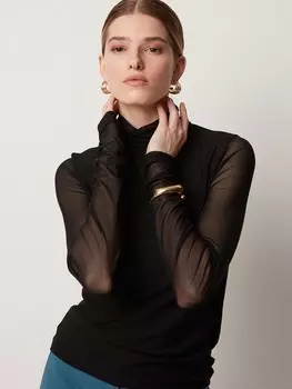 Водолазка из лёгкой сетки S(44)