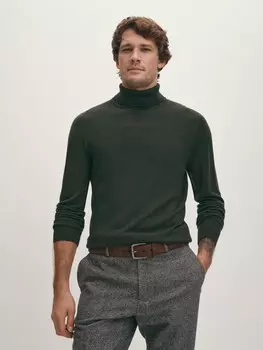 Водолазка из пряжи с содержанием шерсти мериноса M(50)