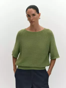 Вязаный джемпер из 100% хлопка с рукавом реглан M(46)