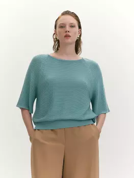 Вязаный джемпер из 100% хлопка с рукавом реглан L(48)