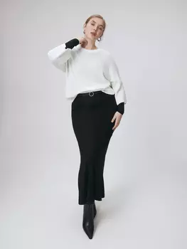 Вязаный джемпер из 100% хлопка с укороченным рукавом M(46)