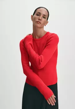 Вязаный джемпер из хлопка с длинным рукавом M(46)