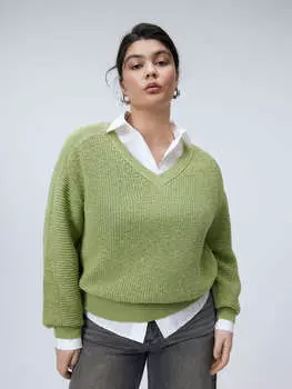 Вязаный джемпер из хлопка XL(50)