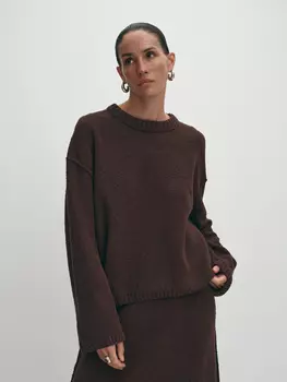 Вязаный джемпер из итальянской буклированной пряжи XS(42)