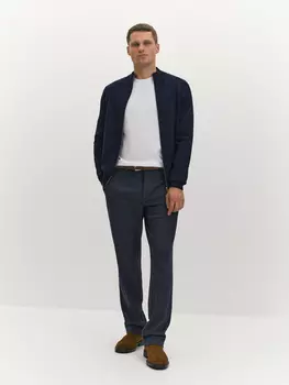 Вязаный кардиган из хлопка и шерсти мериноса L(52)