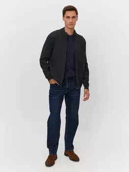 Вязаный шерстяной кардиган на молнии XXL(56)