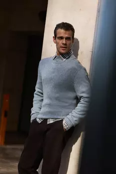 Вязаный свитер из шерсти мериноса XXL(56)